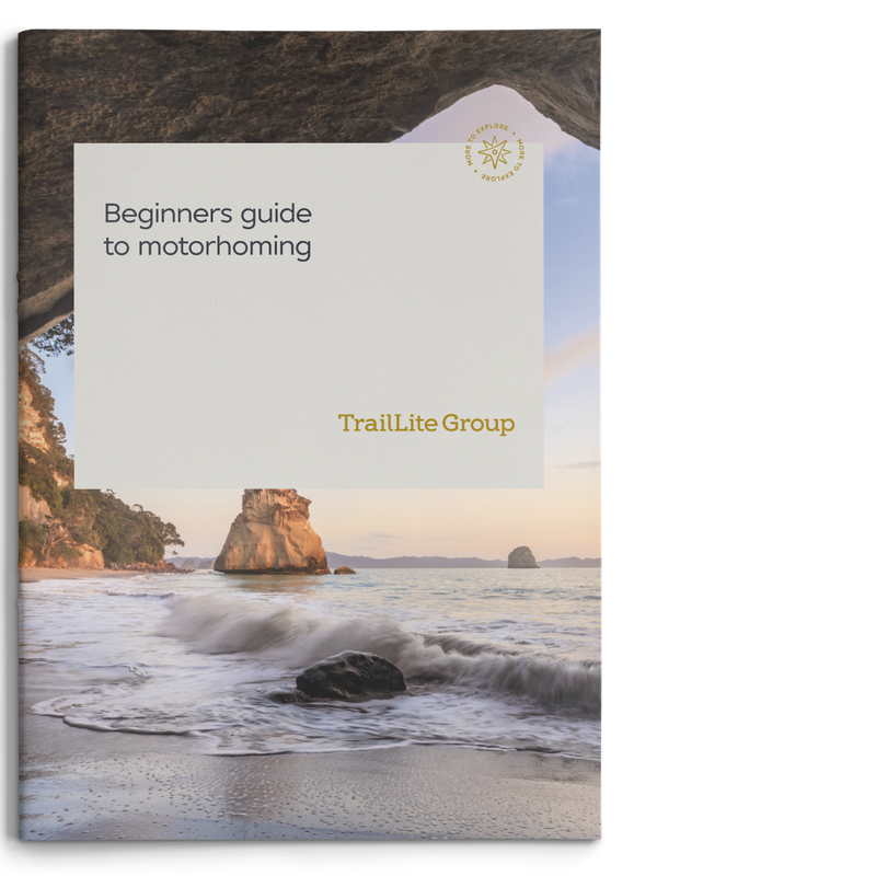 Traillite Group branded beginners guide to motorhoming guide
