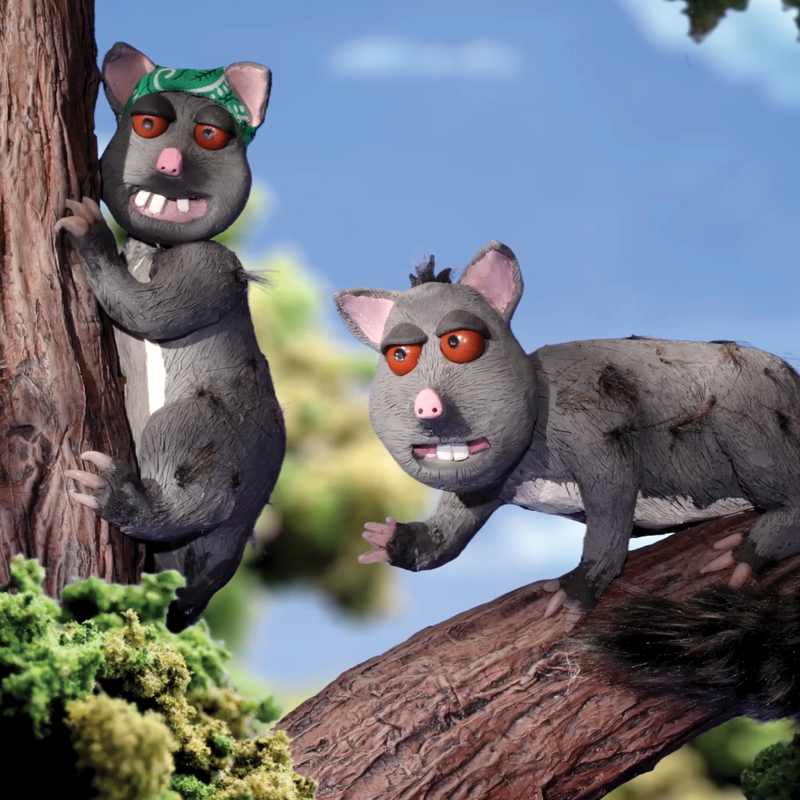 RAGT NZ possum characters in tree