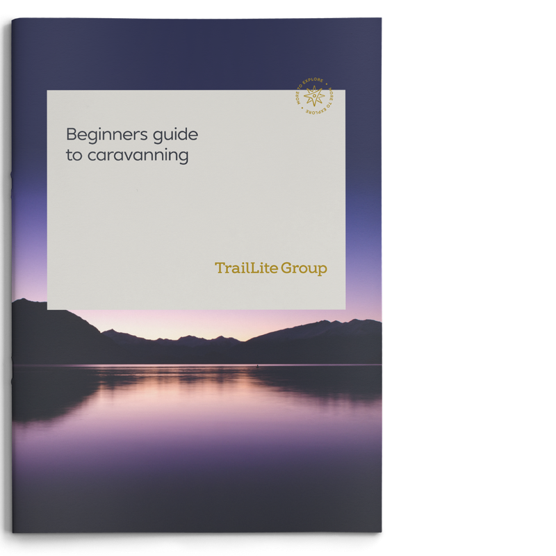 Traillite Group branded beginners guide to caravanning guide