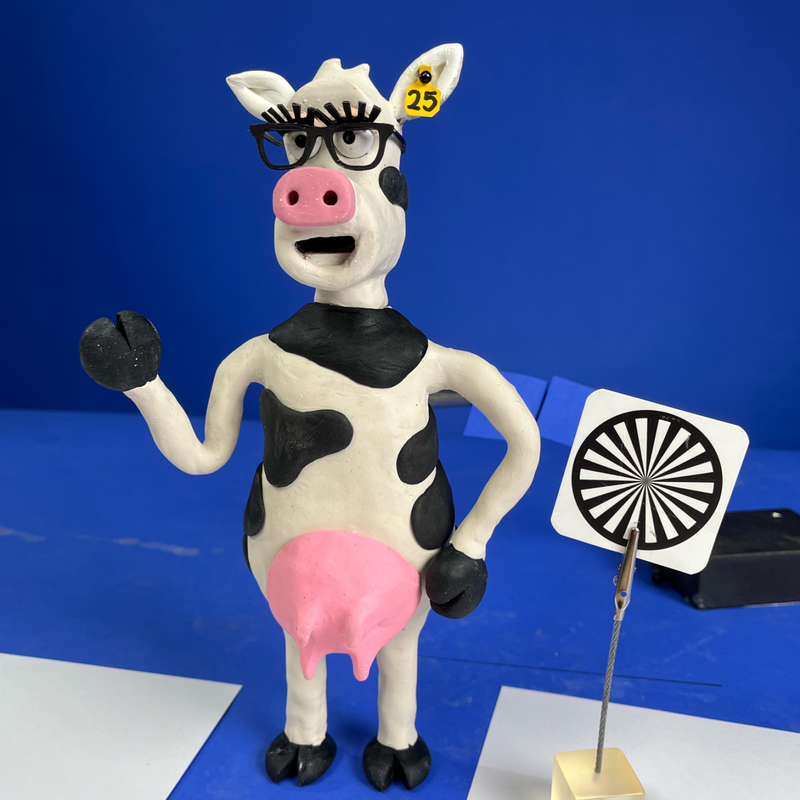 RAGT NZ cow character sculpture