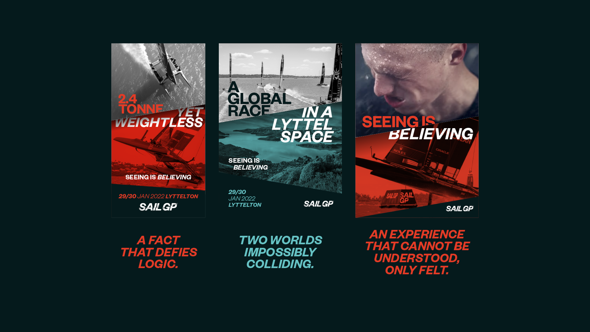 Visual of Sail GP branded marketing posters