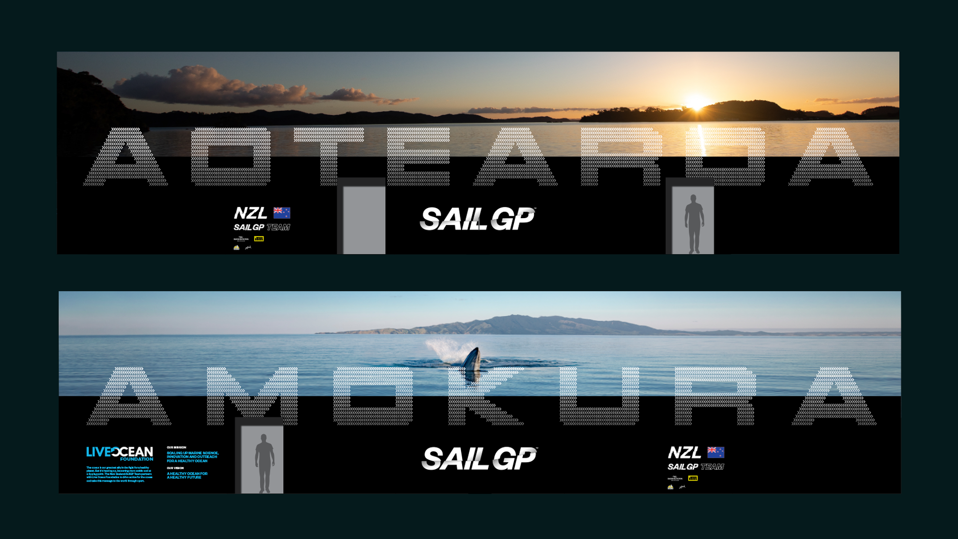 Sail GP branded visual for Team NZ