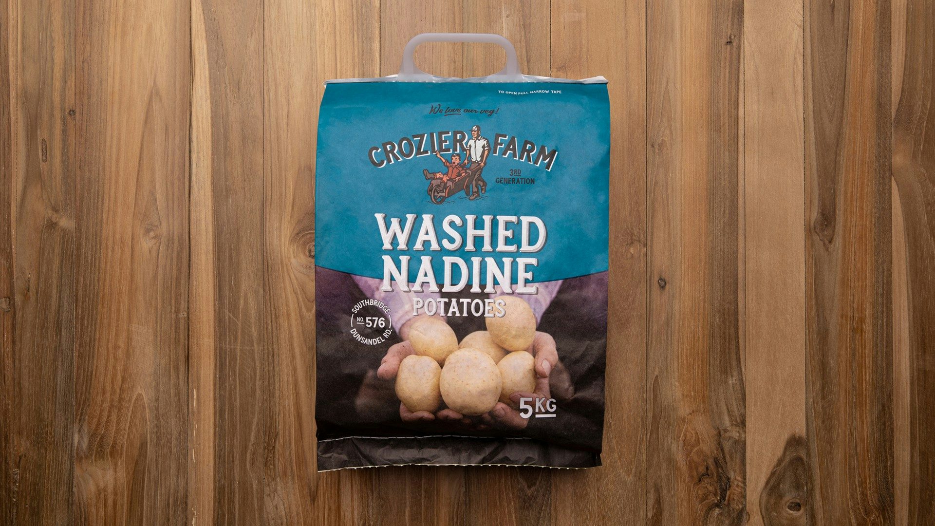 Bag of Crozier Farm potatoes