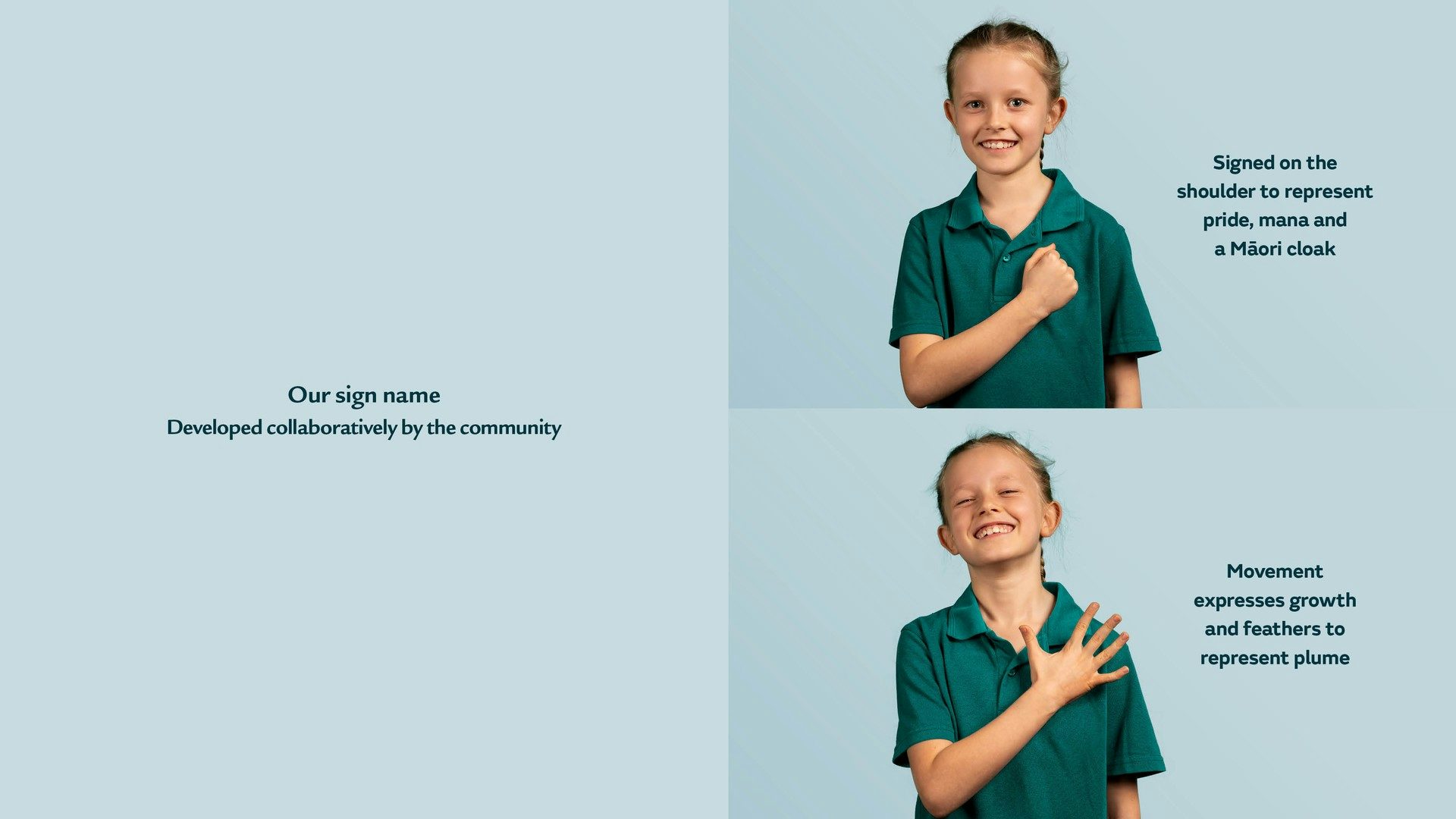 Visual of Ko Taku Reo sign language awareness