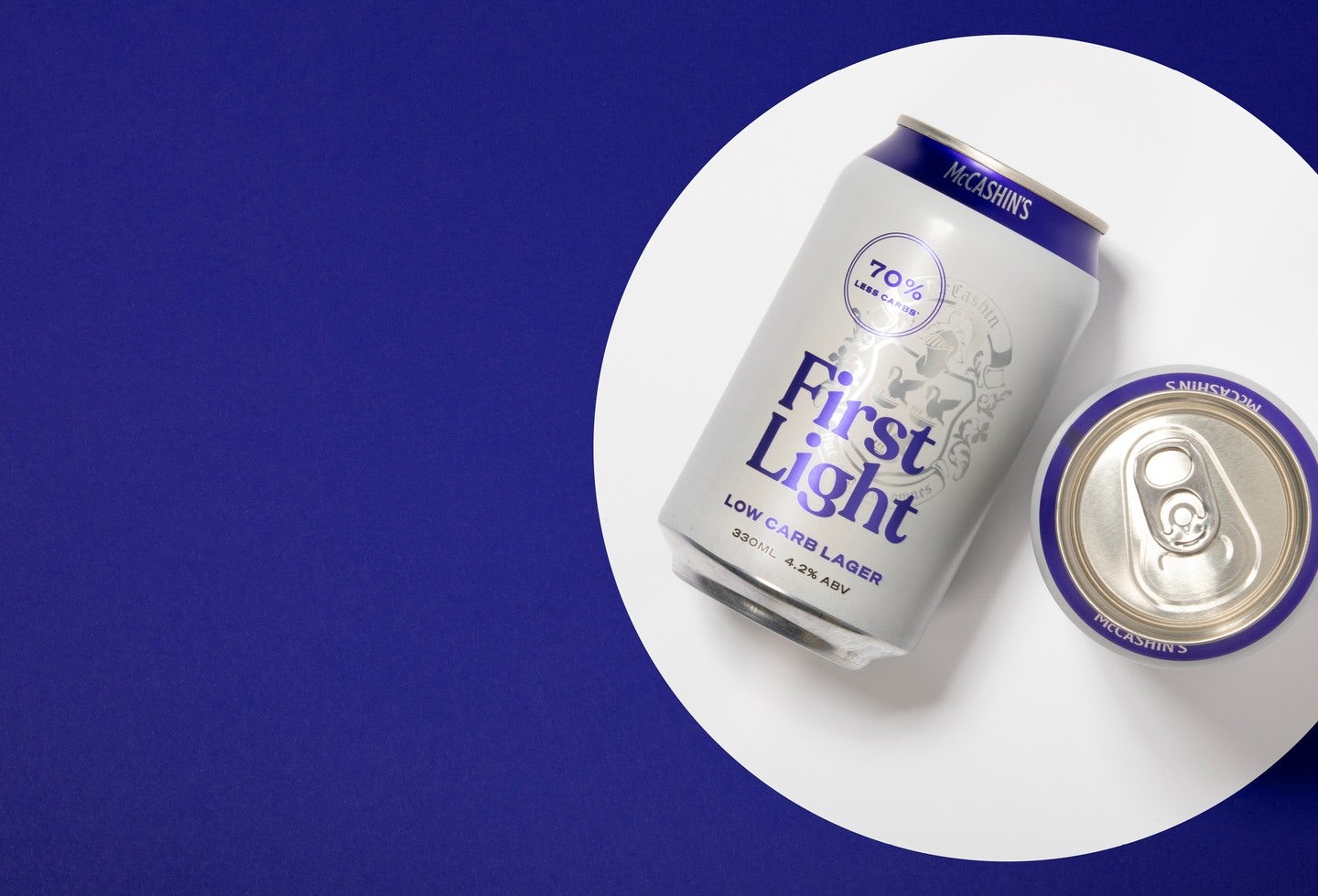 First Light branded visual of can